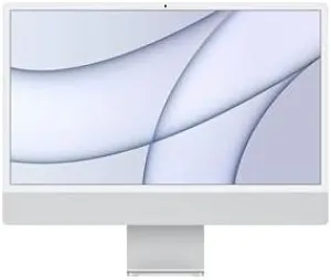2021 Apple iMac with Apple M1 Chip with 8‑core CPU (24-inch, 16GB RAM, 256GB SSD Storage) (QWERTY English) Silver (Renewed)