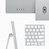 2021 Apple iMac with Apple M1 Chip with 8‑core CPU (24-inch, 16GB RAM, 256GB SSD Storage) (QWERTY English) Silver (Renewed)