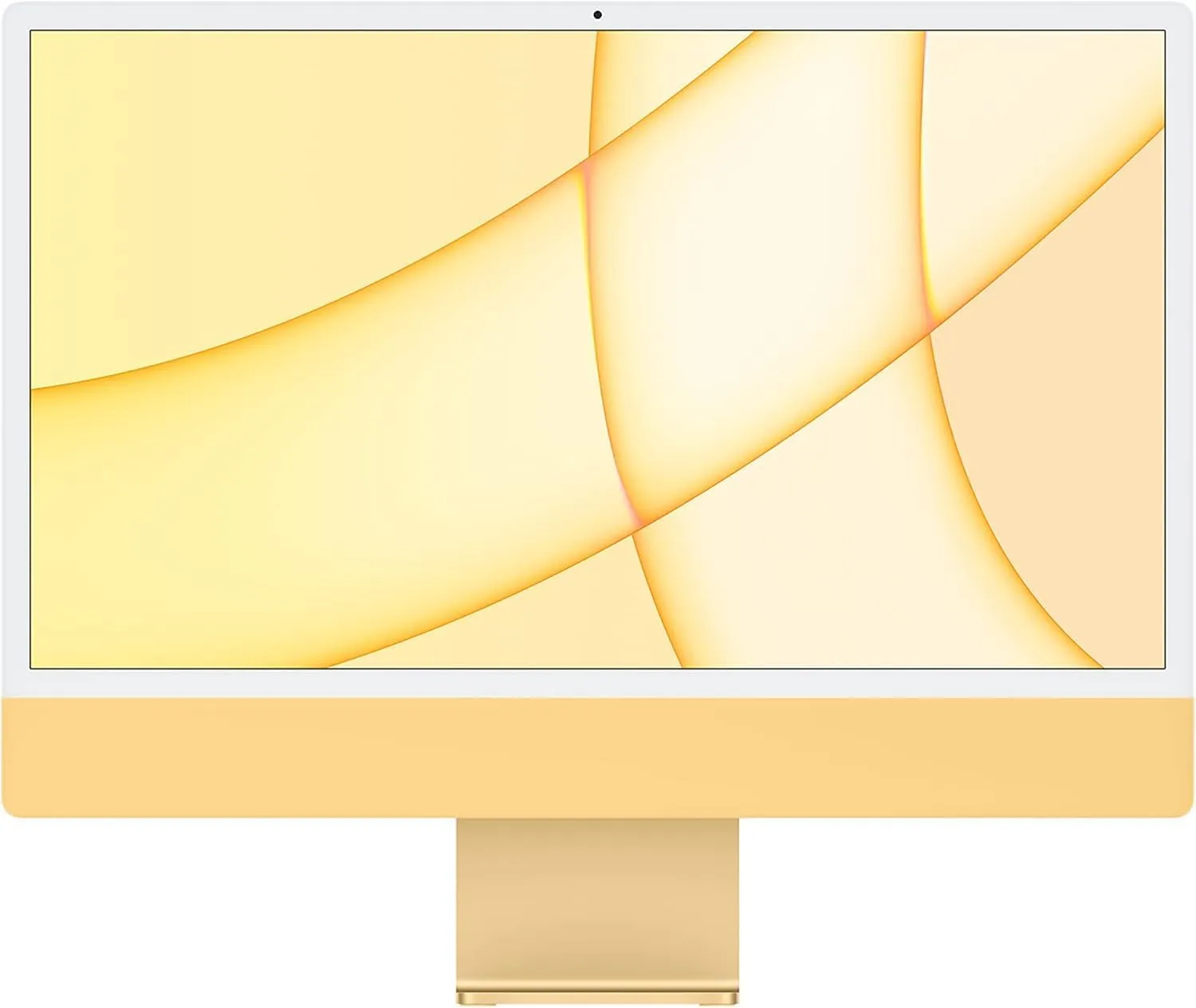 2021 Apple iMac with M1 Chip with 8-core CPU (24-inch, 16GB RAM, 512GB SSD Storage) (QWERTY English) Yellow (Renewed Premium)