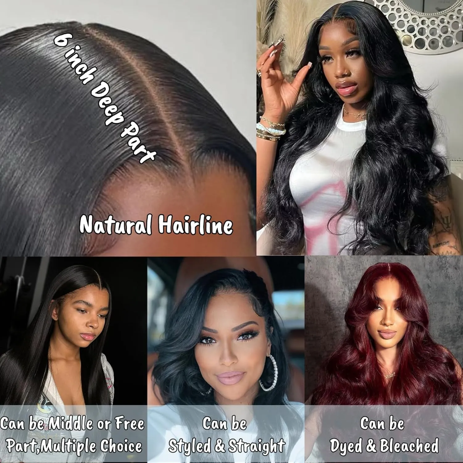 2X6 SKINLIKE 100% Real HD Lace Closure Straight Human Hair Closure 0.095mm Ultra-thin Invisible Swiss HD Lace Closure Pre Plucked Small Single Knots Brazilian Virgin Human Hair HD Closure 16inch