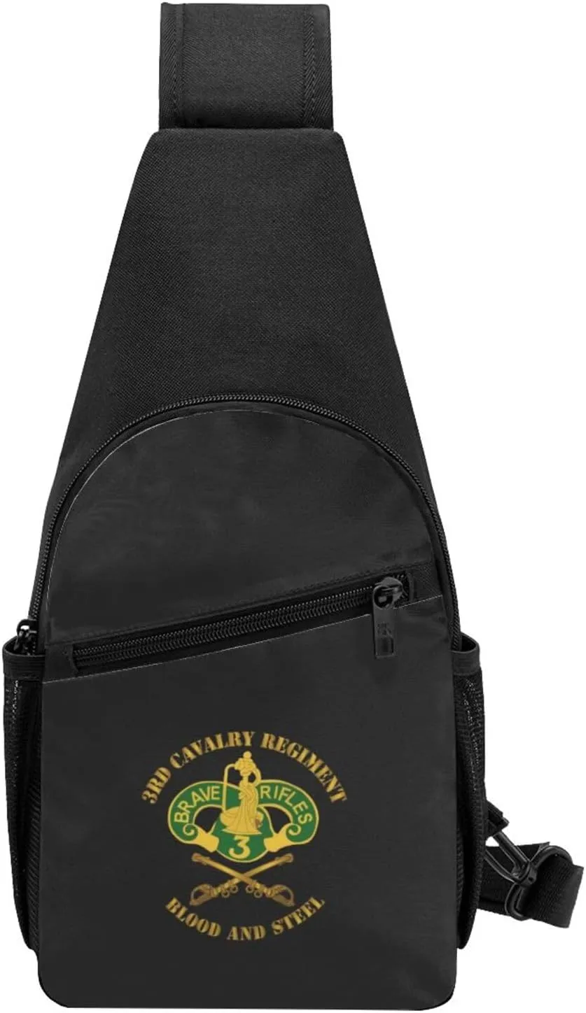 3rd Armored Cavalry Regiment Unisex Chest Bag Lightweight Crossbody Shoulder Bag Travel Pocket