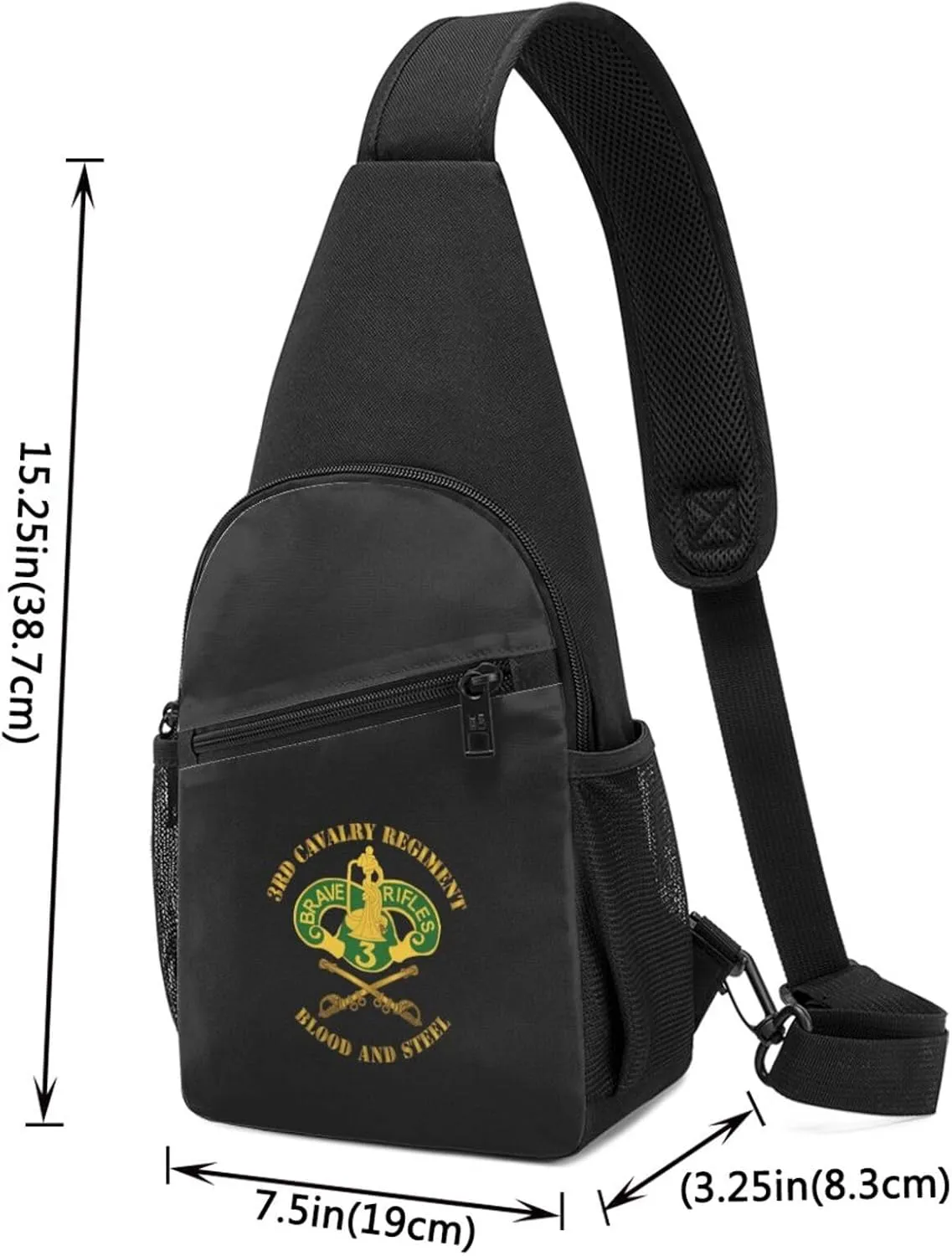 3rd Armored Cavalry Regiment Unisex Chest Bag Lightweight Crossbody Shoulder Bag Travel Pocket