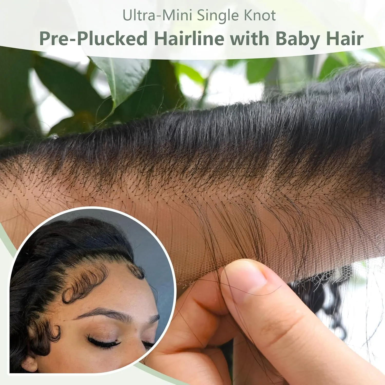 6x6 Skinlike HD Lace Closure Human Hair Wet n Wavy 14Inch Bleached Tiny Knot HD Closure Ultra-thin 0.10mm Swiss Invisible HD Lace Closure Natural Black Deep Wave closure Pre-Plucked Hairline