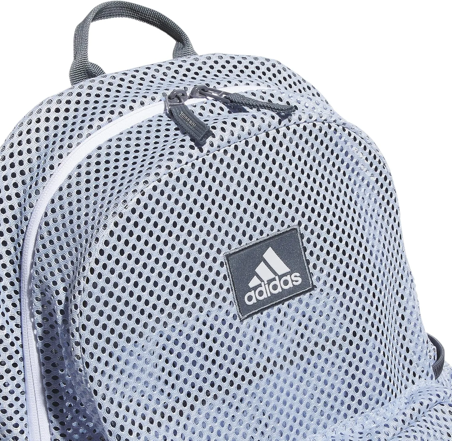 adidas Hermosa Mesh Backpack, See-Through Transparent Clear Festival Bag, Blue Dawn/Onix Grey/2.0, One Size