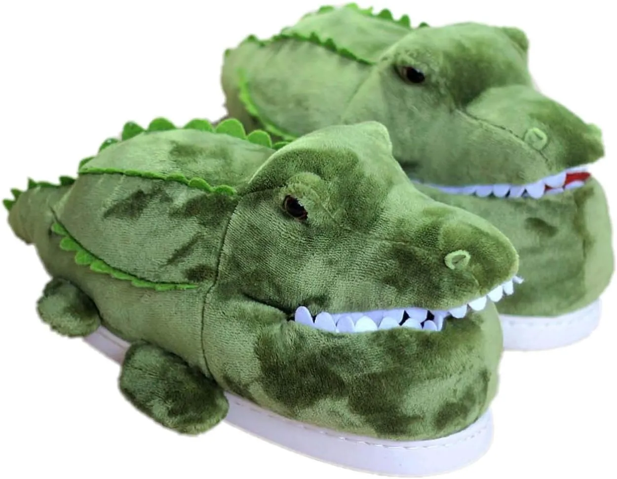 Adult Unisex Winter Warm Plush Animal Slippers,Soft Cozy Animal Styling Design Short Flannel Home Shoes,Animal Shaped Plush Booties,Carpet Slippers,Non-Slip Bedroom Shoes