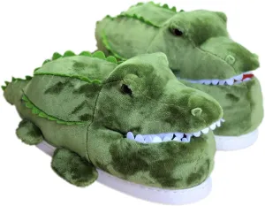 Adult Unisex Winter Warm Plush Animal Slippers,Soft Cozy Animal Styling Design Short Flannel Home Shoes,Animal Shaped Plush Booties,Carpet Slippers,Non-Slip Bedroom Shoes