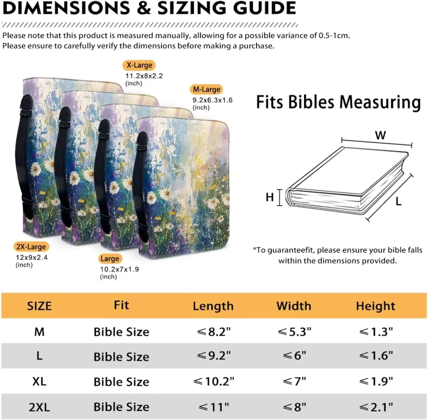 American Flag Bible Covers for Women Bible Carrying Case with Bookmark ZipperedChurch Bag Bible Protective