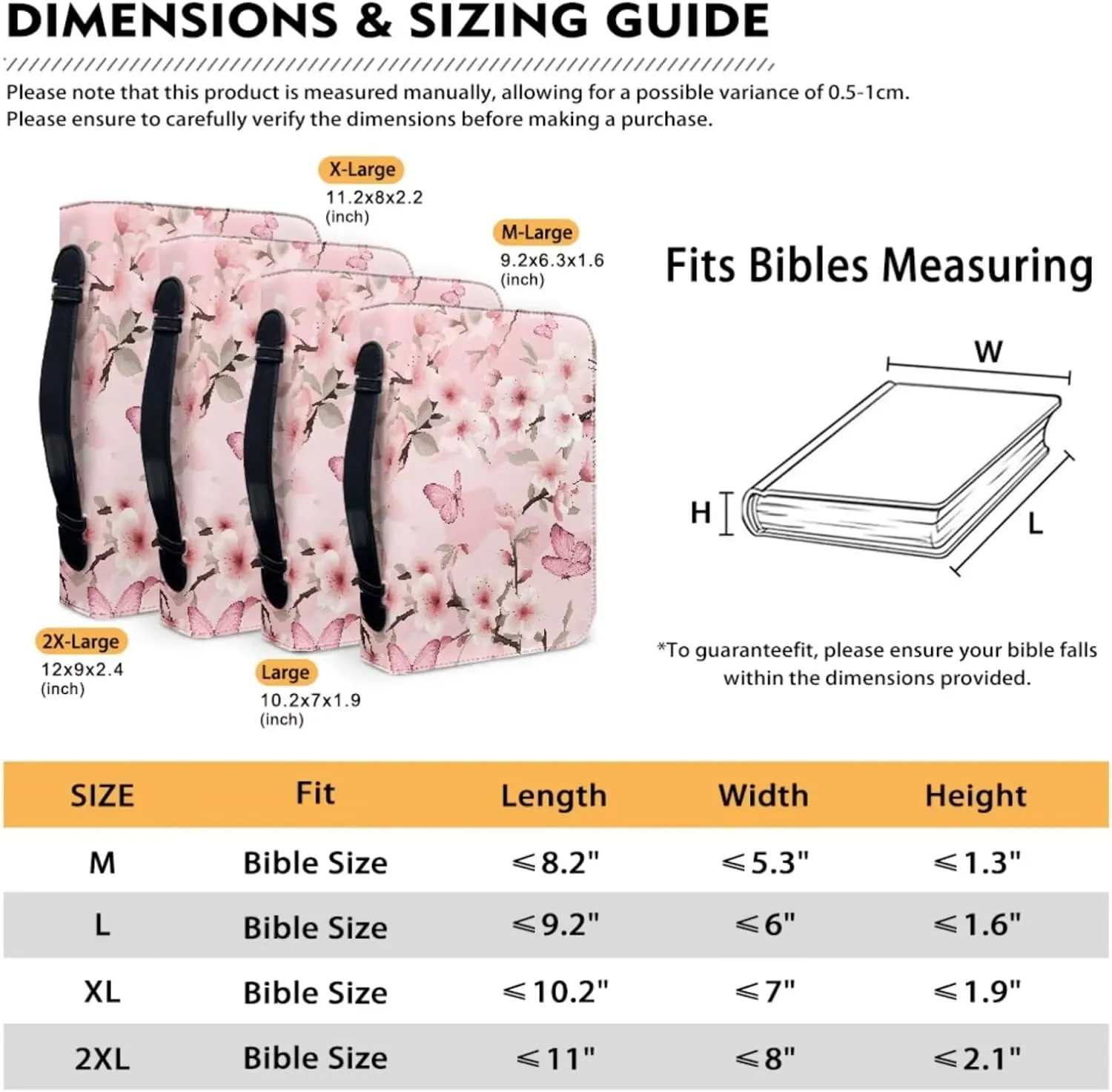 American Flag Sunflower Large Size Zippered PU Leather Bible Cover Case Flower Printing Bible Bag Bible Holder For Women Men