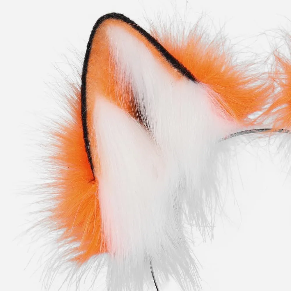 Anbiliwobo Wolf Fox Furry Ears Headwear Halloween Cosplay Cat Ears Headband