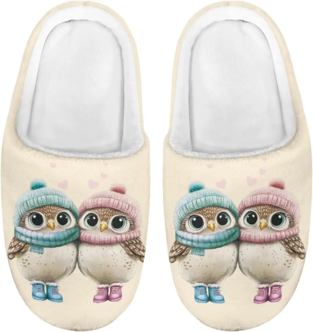 Animal Children's Slippers Boys Girls Cute House Shoes Soft Plush Warm Slippers Winter Non Slip Indoor Fuzzy Slippers Size 9-15