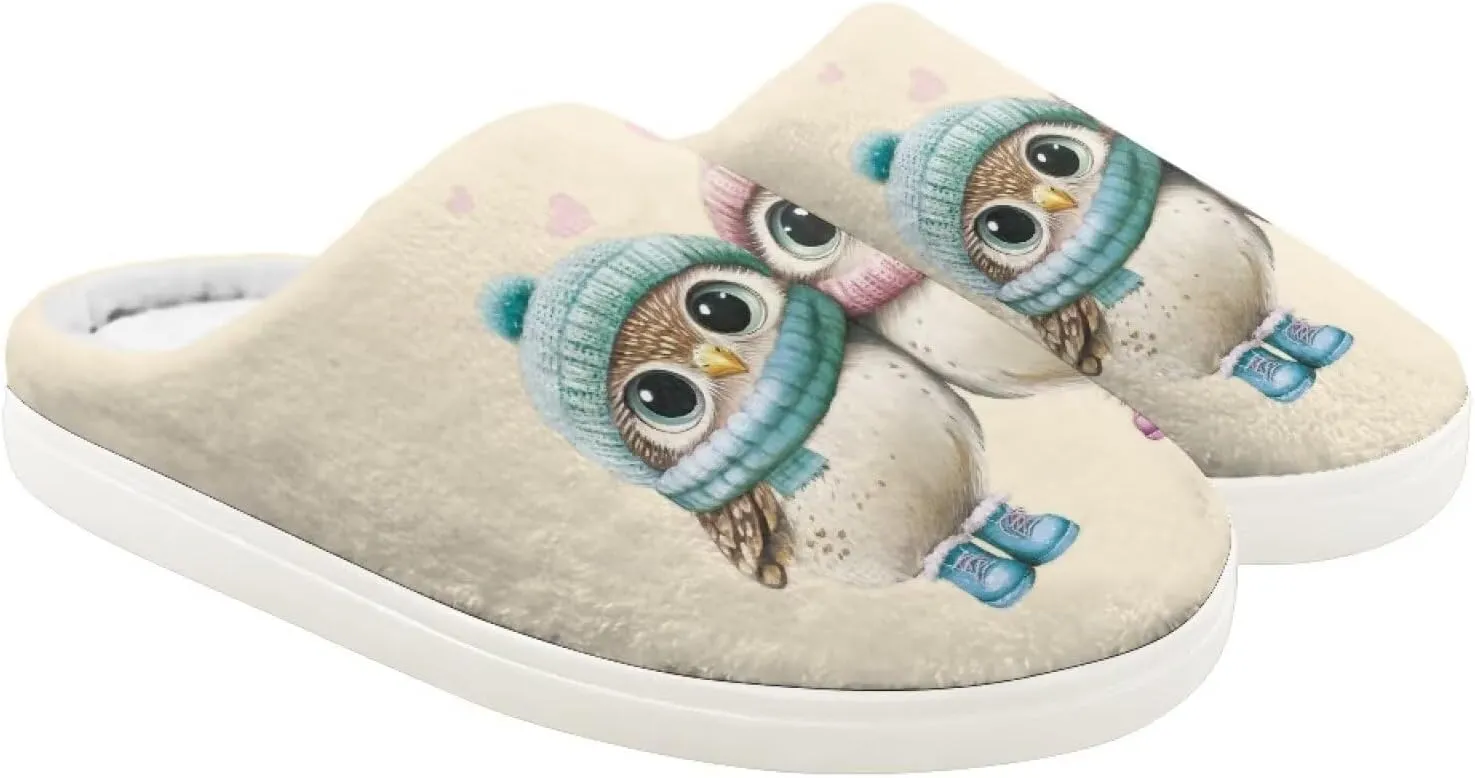 Animal Children's Slippers Boys Girls Cute House Shoes Soft Plush Warm Slippers Winter Non Slip Indoor Fuzzy Slippers Size 9-15