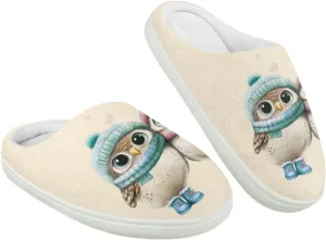 Animal Children's Slippers Boys Girls Cute House Shoes Soft Plush Warm Slippers Winter Non Slip Indoor Fuzzy Slippers Size 9-15