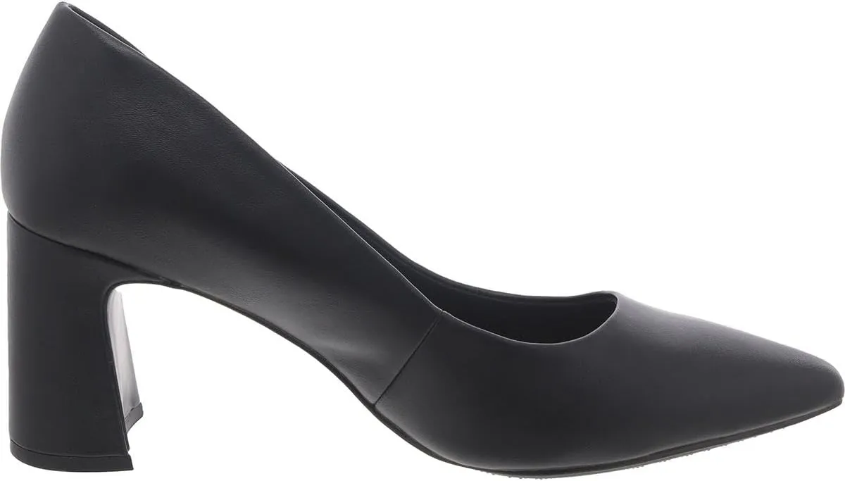 Anne Klein Womens Benedette Padded Insole Faux Leather Pumps
