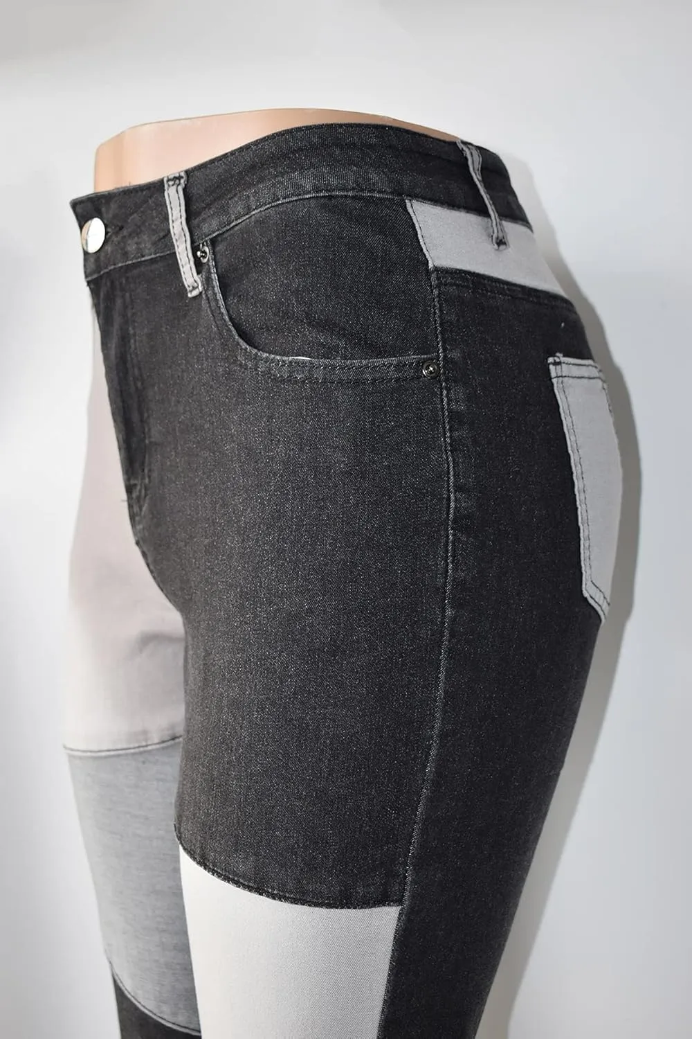 Aodrusa Womens Skinny Jeans High Waisted Stretch Slim Denim Butt Lift Pencil Pants Black