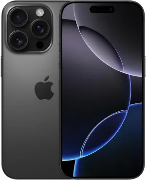 Apple iPhone 16 Pro, US Version, 128GB, Black Titanium - Unlocked (Renewed)
