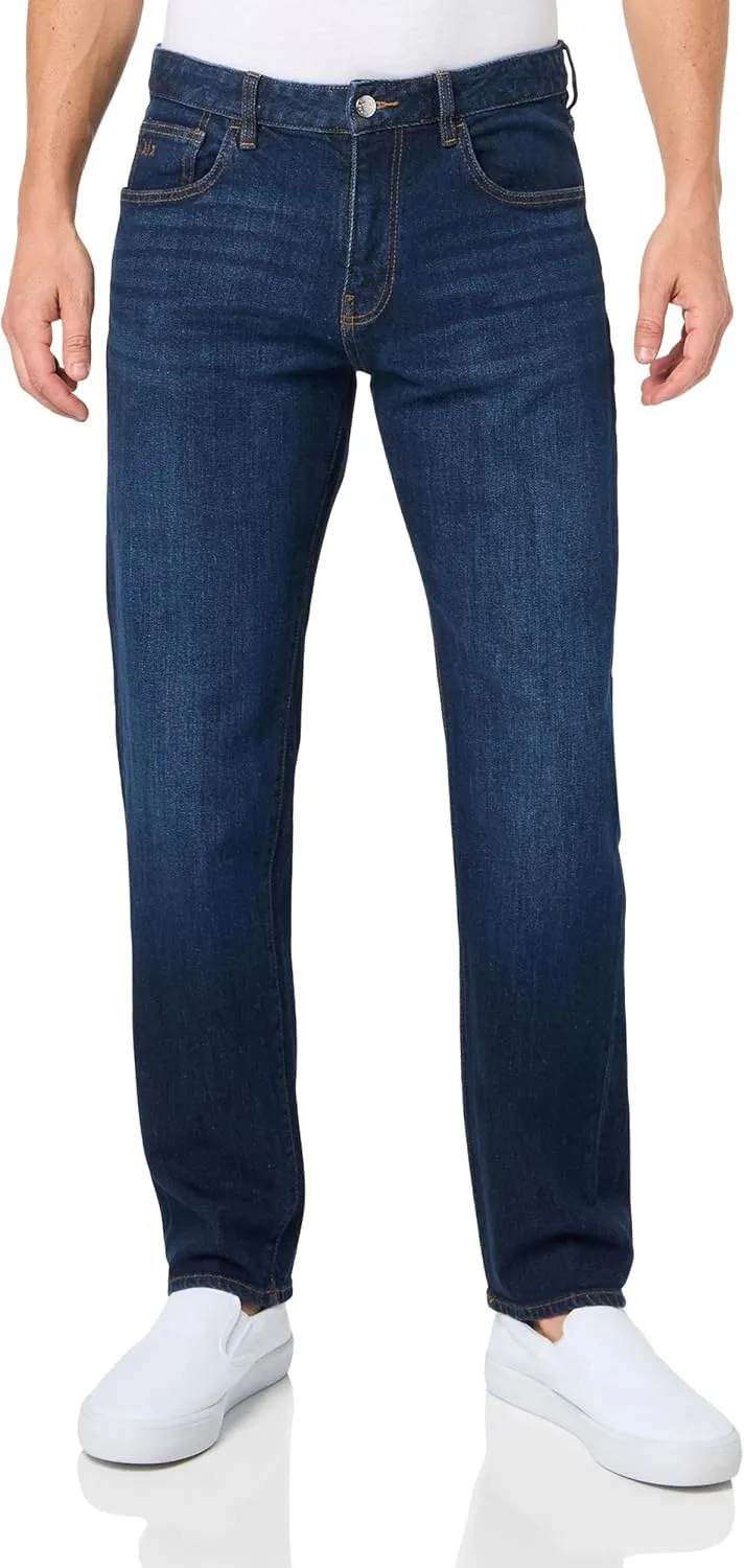 Armani Exchange Men's J16 Straight Fit Comfort Cotton Denim Pants