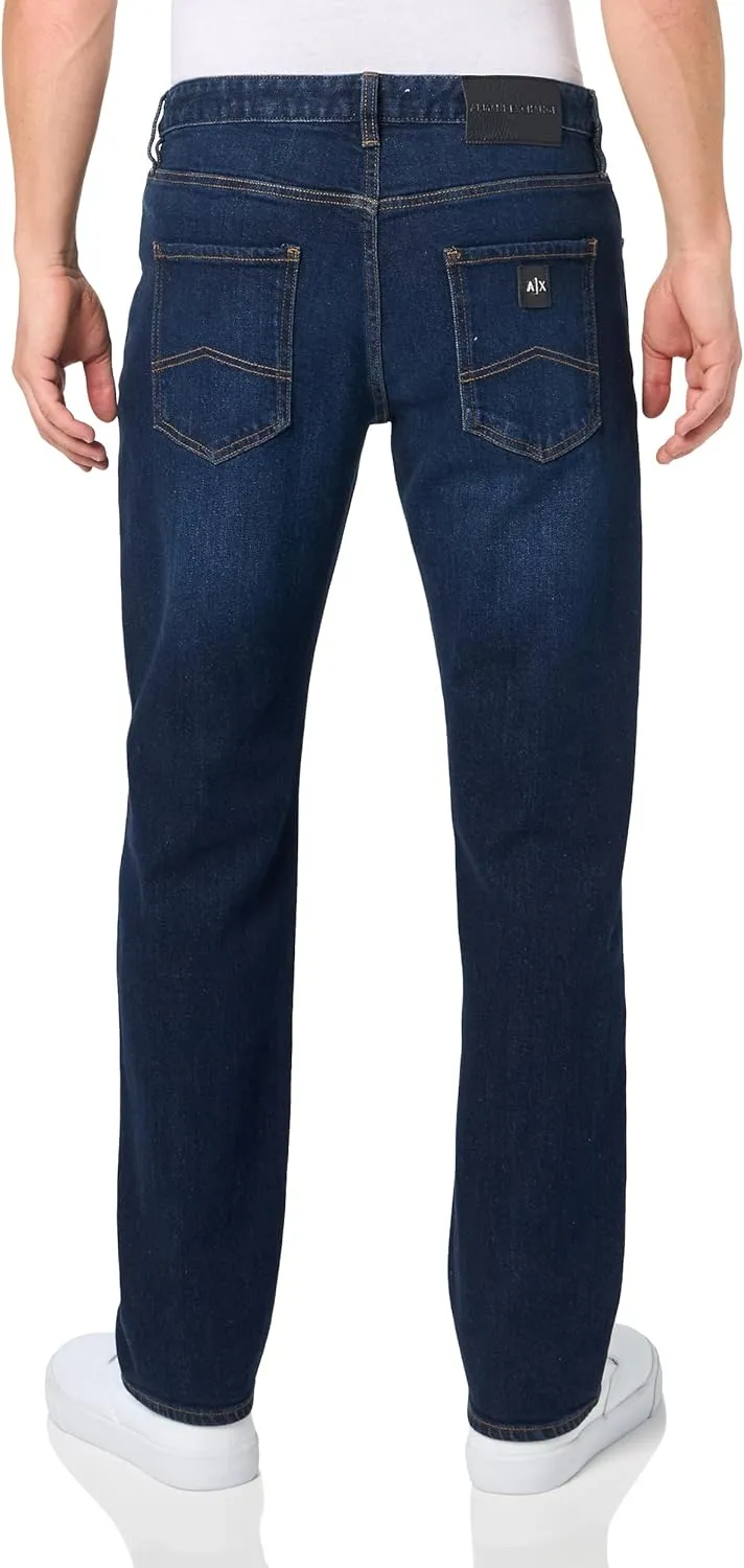 Armani Exchange Men's J16 Straight Fit Comfort Cotton Denim Pants