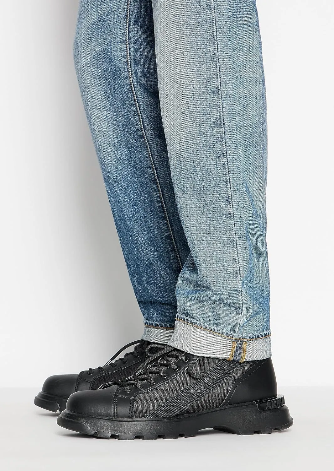 Armani Exchange Men's J16 Straight Fit Non Stretch Cotton Denim