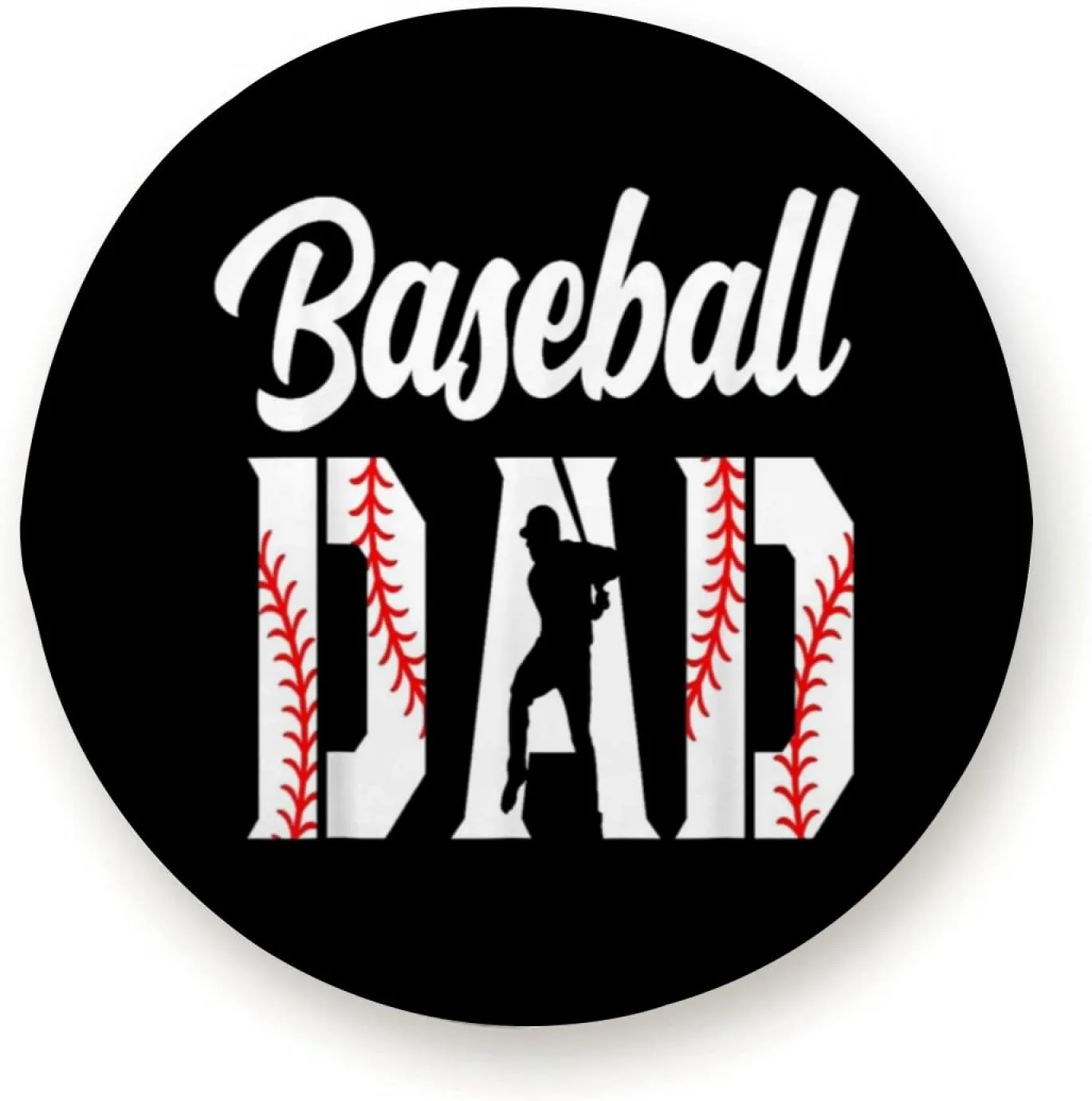 Baseball Dad for Trailer RV SUV Truck Camper Travel Trailers Accessories 16 inch