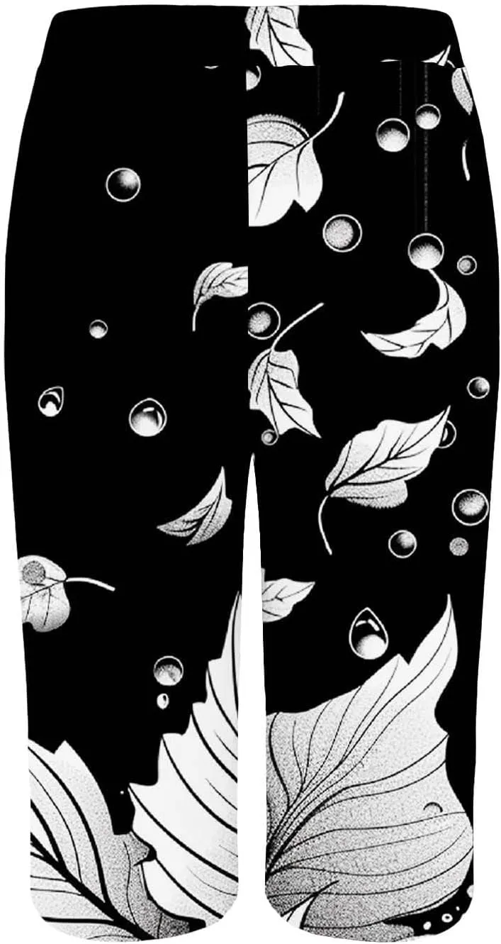 Bermuda Shorts for Women Summer High Waisted Knee Length Boho Floral Pants 2025 Beach Vacation Outfit with Pockets