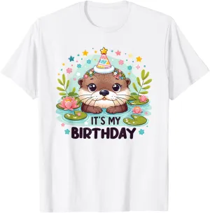 Birthday Otter For Kids It's My Birthday T-Shirt