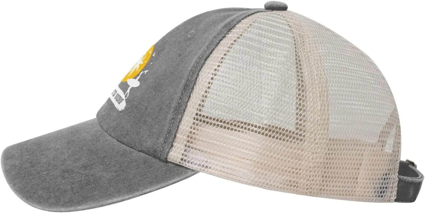 Born to Beach Hat Summer Mesh Back Baseball Cap Unisex Washed Distressed Cotton Denim Trucker Hats