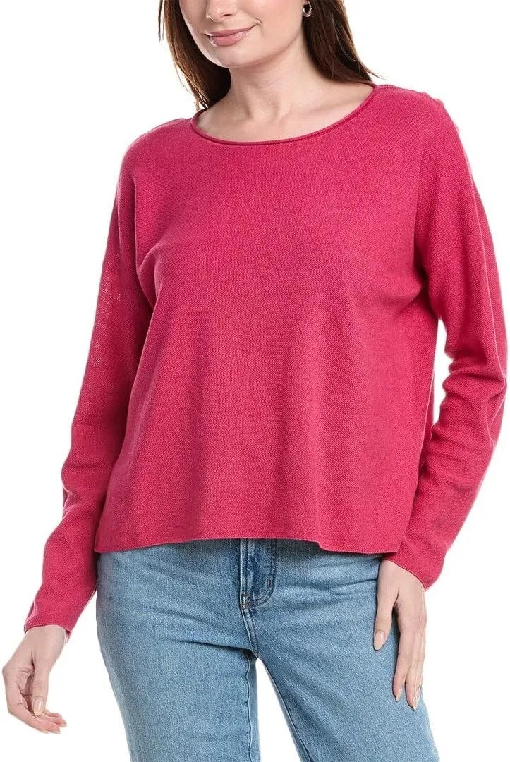 Box Linen-Blend Top