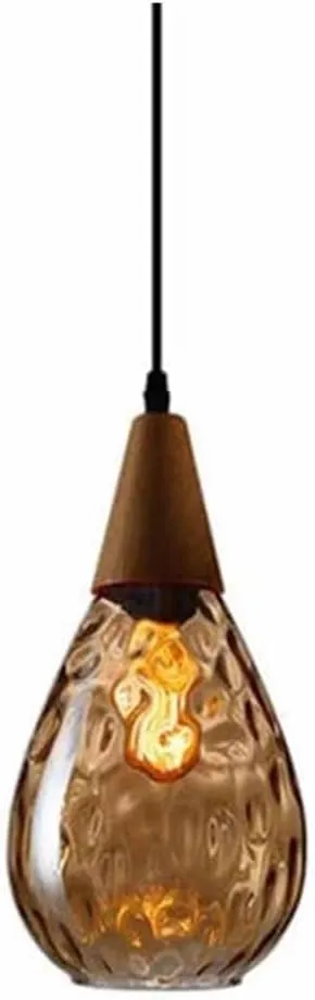 Bracket Light Creative Spherical Glass Pendant Light Single Head Chandelier Height Adjustable Hanging Wire LED Warm Light 3000K Lighting Fixture for Restaurant Bar Coffee Shop Dining Room Living