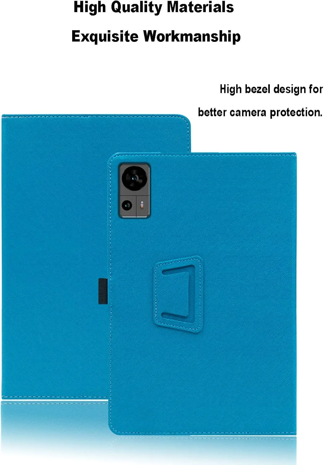 Case for Teclast T60, 12 inch, Teclast T60 Tablet Case, Folding Stand Protective Cover with Pencil Holder and Wrist Strap, Full Protection. (Light Blue)