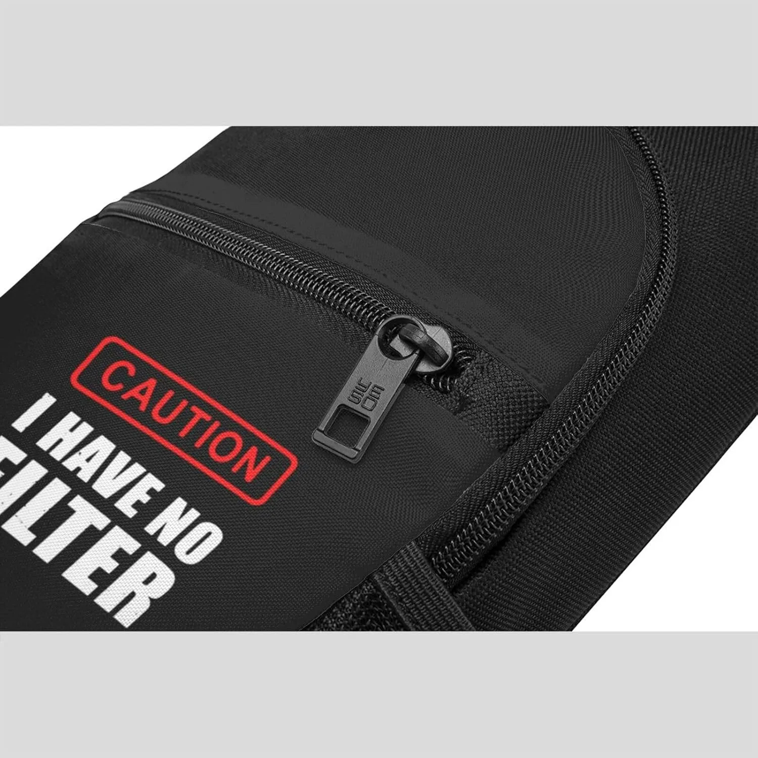 Caution I Have No Filter Unisex Chest Bag Lightweight Crossbody Shoulder Bag Travel Pocket