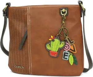 CHALA Laser Cut Crossbody Faux Leather
