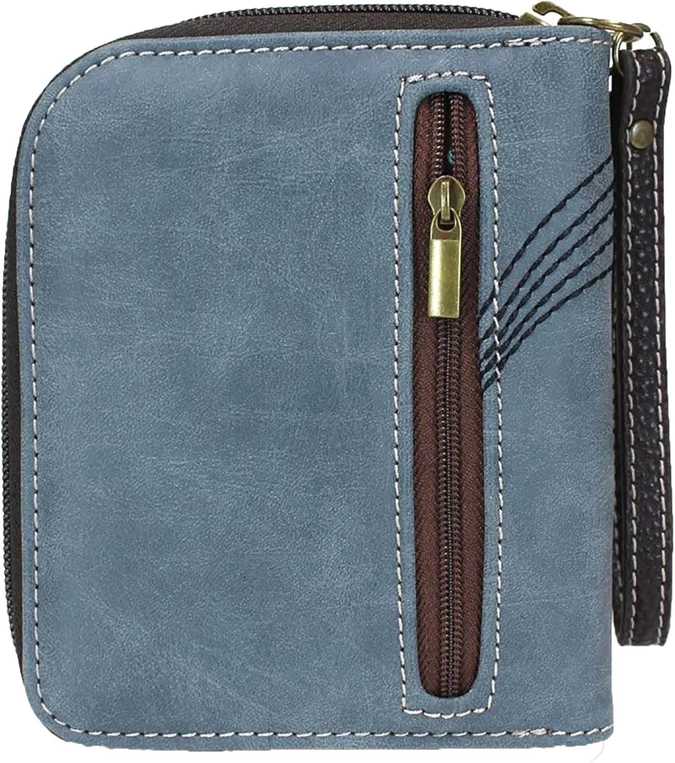 CHALA Zip Around Wallet, Wristlet, 8 Credit Card Slots, Sturdy Pu Leather