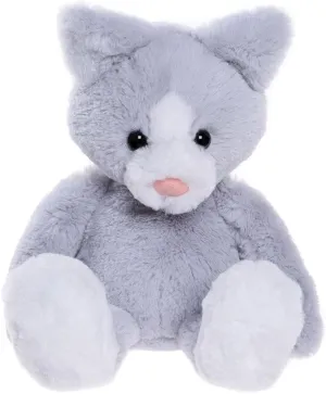 Charlie Bears Bear & Me Puddy Kitten Teddy Bear Cloudy Grey Soft Plush Animal Cute Toy Stuffed