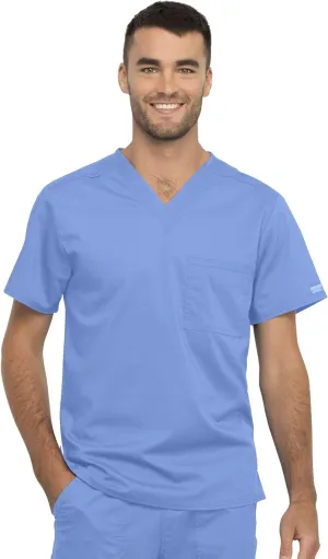 Cherokee Scrub Top for Women & Men, V-Neck Tuckable Medical Shirt with 1 Chest Pocket & ID Loop - WW625