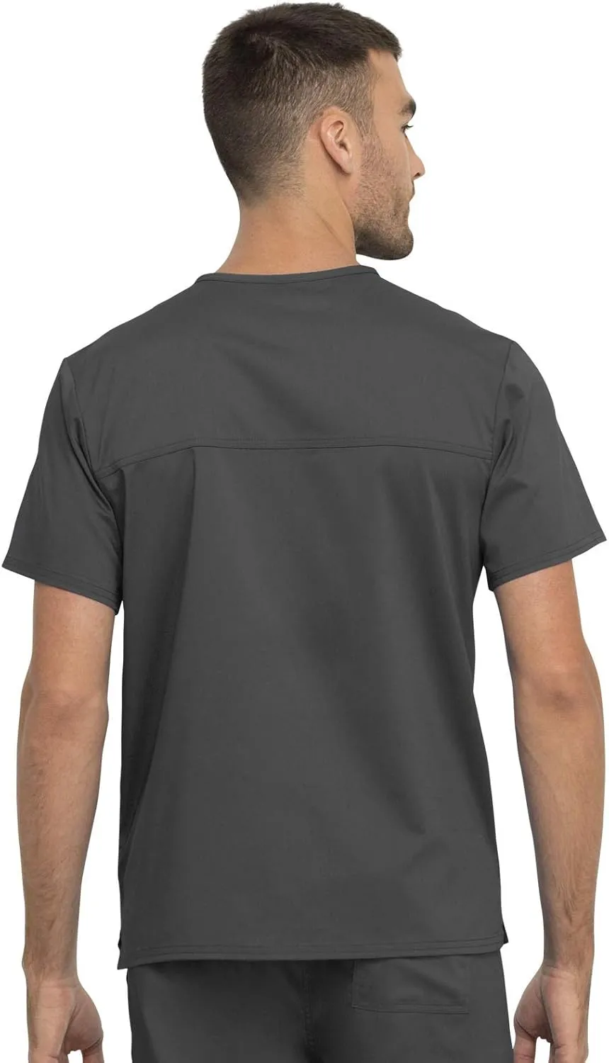 Cherokee Scrub Top for Women & Men, V-Neck Tuckable Medical Shirt with 1 Chest Pocket & ID Loop - WW625