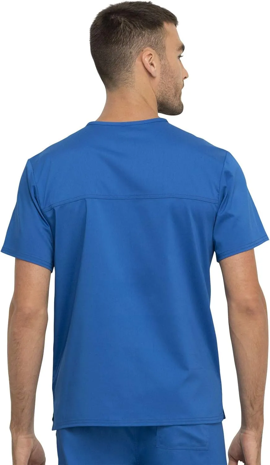 Cherokee Scrub Top for Women & Men, V-Neck Tuckable Medical Shirt with 1 Chest Pocket & ID Loop - WW625
