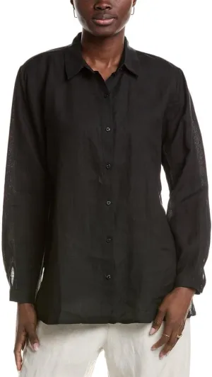 Classic Collar Linen Shirt