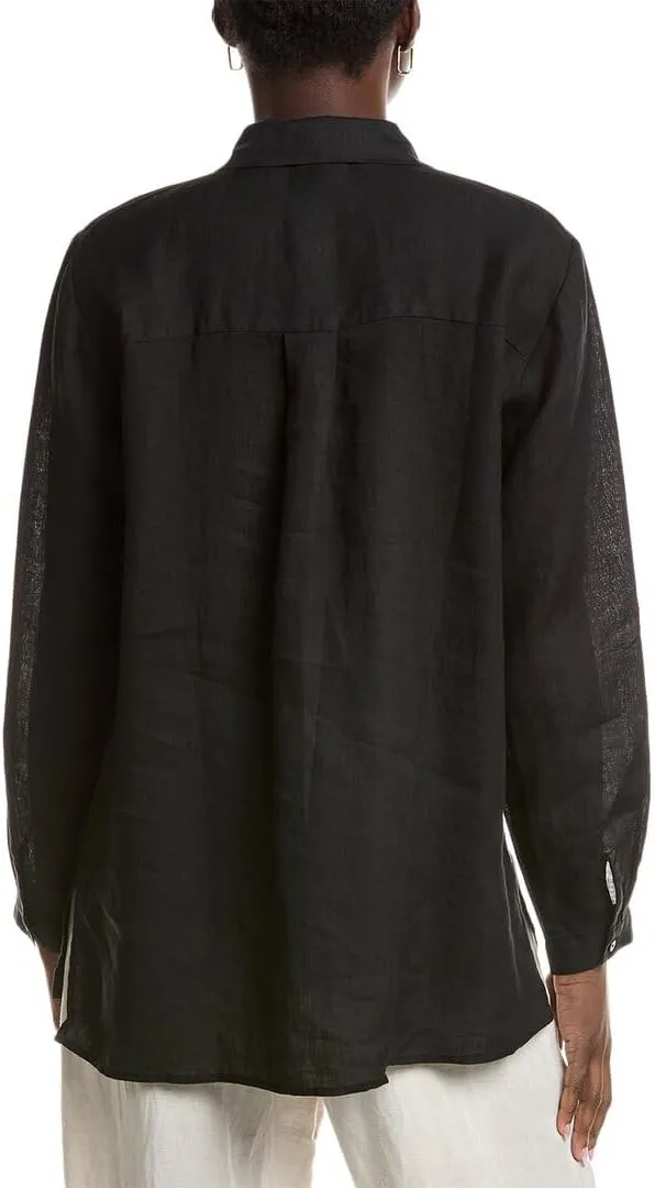 Classic Collar Linen Shirt