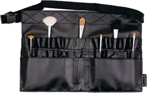 Comicfs Makeup Brush Bag A1 Professional Cosmetic Holder 28 Pockets Organizer Apron with Artist Belt Strap/Belt Light Weight Large (14.76 x 10.83 inch)