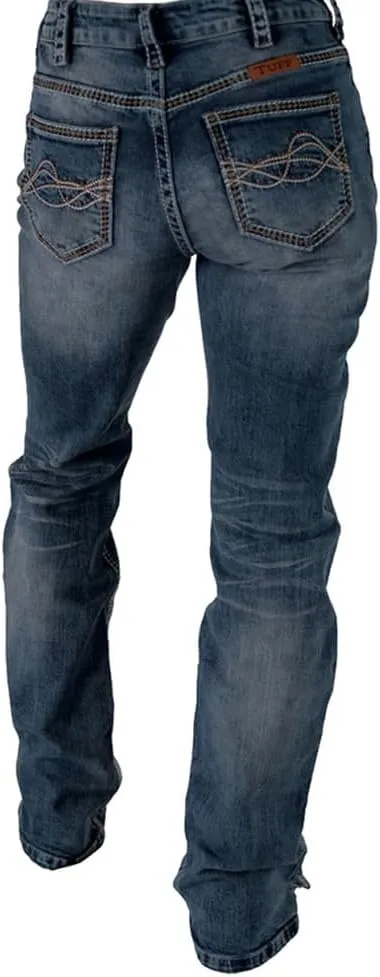 Cowgirl Tuff Western Jeans Womens DFMI Faded Medium Wash JDFADE