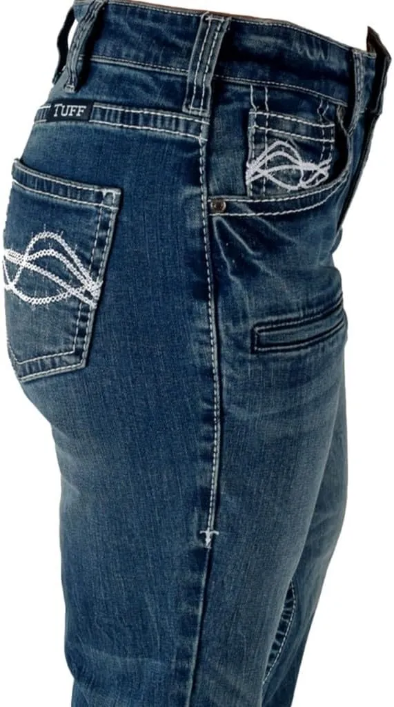Cowgirl Tuff Western Jeans Womens Hippie Re-Run Medium Wash JHIPRR