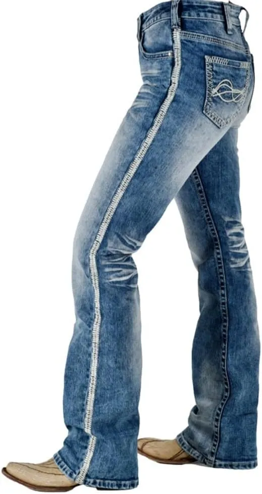 Cowgirl Tuff Western Jeans Womens Journey Medium Wash JJOURN