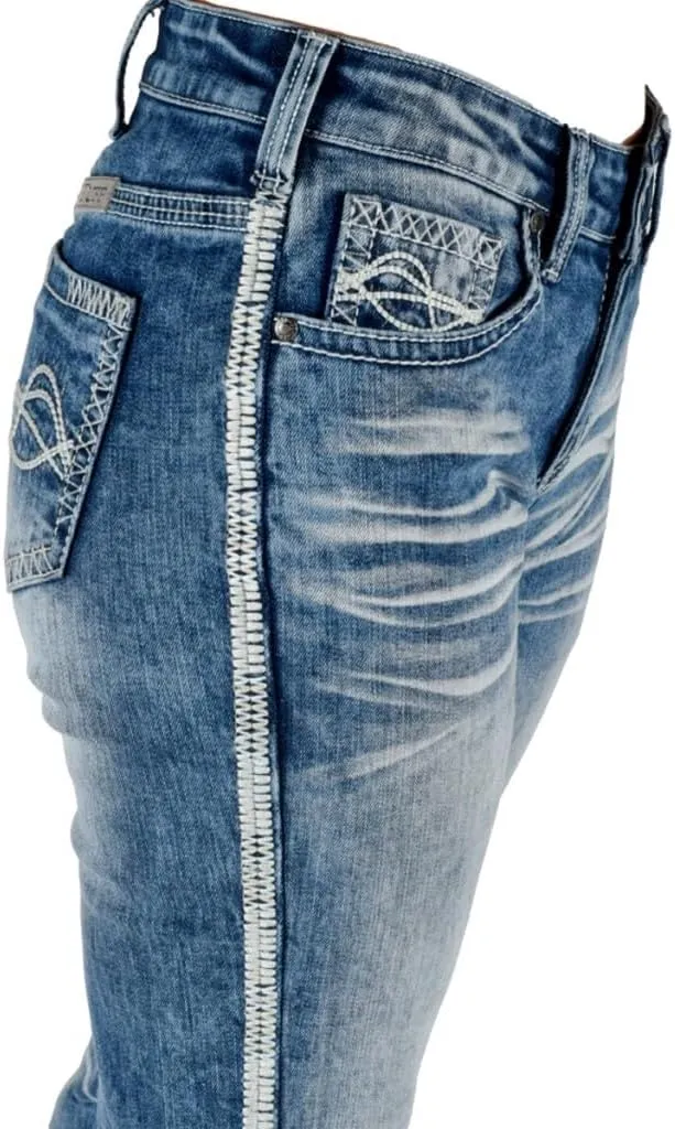 Cowgirl Tuff Western Jeans Womens Journey Medium Wash JJOURN