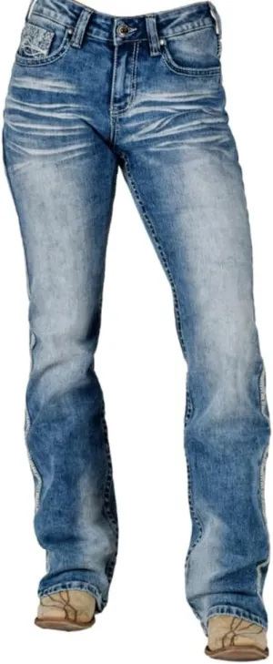 Cowgirl Tuff Western Jeans Womens Journey Medium Wash JJOURN