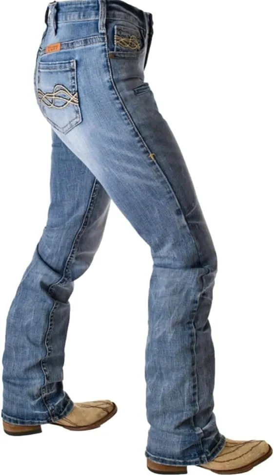 Cowgirl Tuff Western Jeans Womens Slay Bootcut Dark Wash JSLAYY
