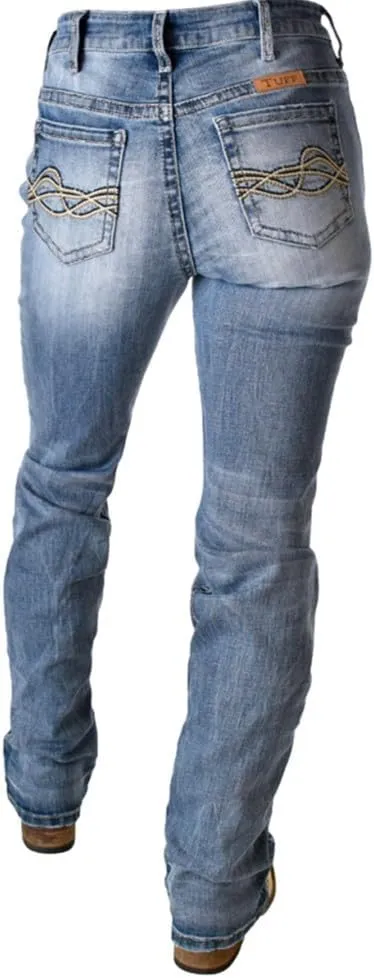 Cowgirl Tuff Western Jeans Womens Slay Bootcut Dark Wash JSLAYY