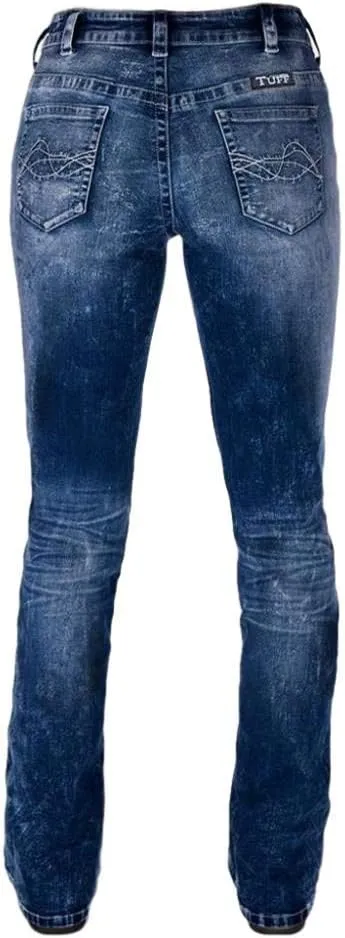 Cowgirl Tuff Western Jeans Womens Tornado Bootcut Medium Wash JTRNDO