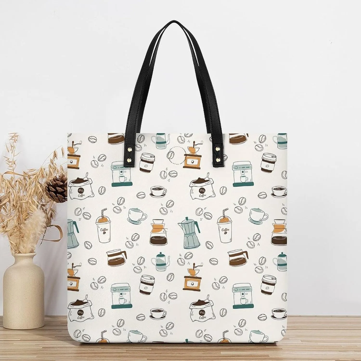 Cute AutismAwareness Large Capacity Leather Handbag