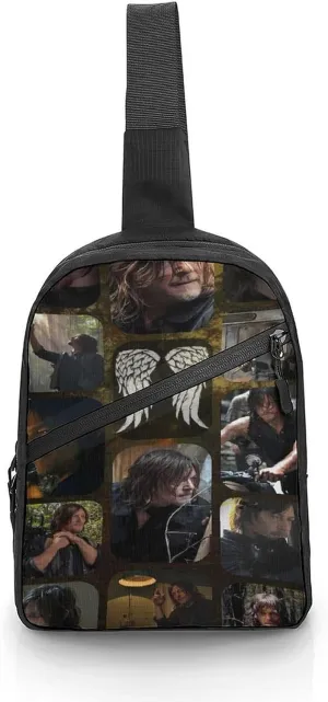 Daryl Dixon-Chapel Roan Multi-Functional Crossbody Bag With Storage Pockets And Anti-Loss Key Strap, Adjustable For Chest Shoulder One Size
