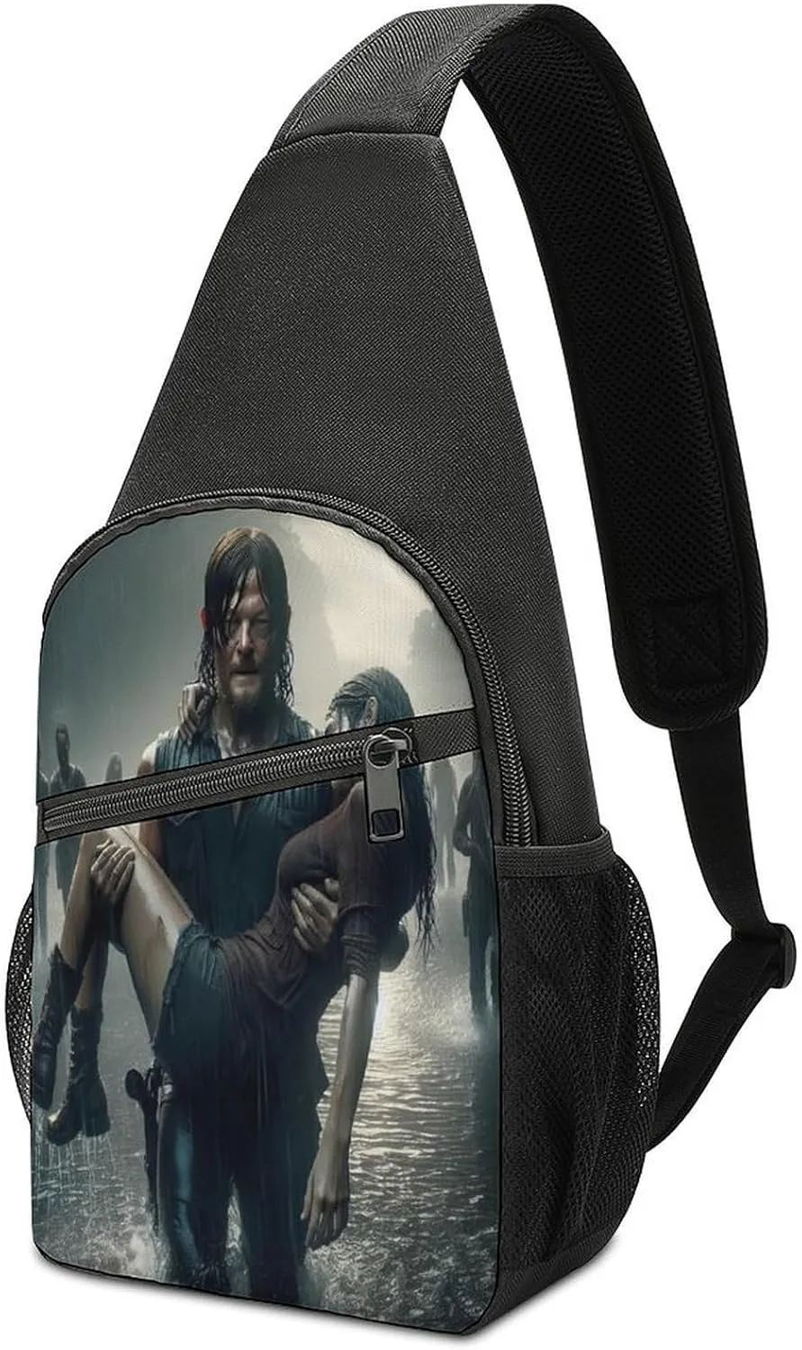 Daryl Dixon-Chapel Roan Multi-Functional Crossbody Bag With Storage Pockets And Anti-Loss Key Strap, Adjustable For Chest Shoulder One Size